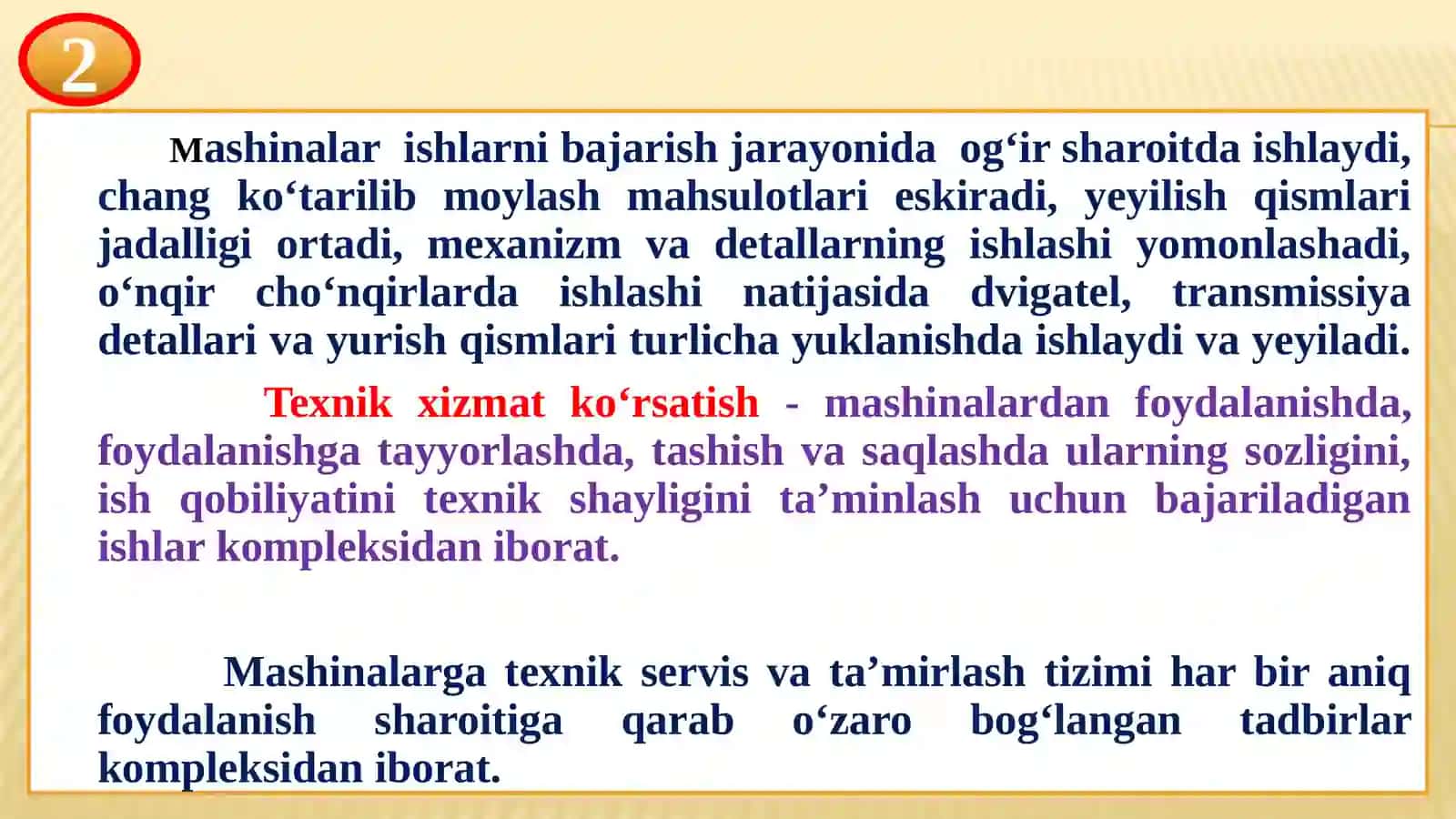 Qishloq xo‘jaligi texnikalaridan foydalanish va texnik servis 3