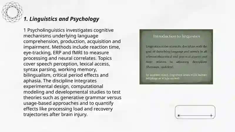 Linguistics and its connection with other disciplines 3