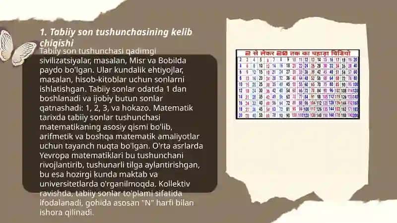 Tabiiy son va nol tushunchasining vujudga kelishi tarixini oʻrganish 3