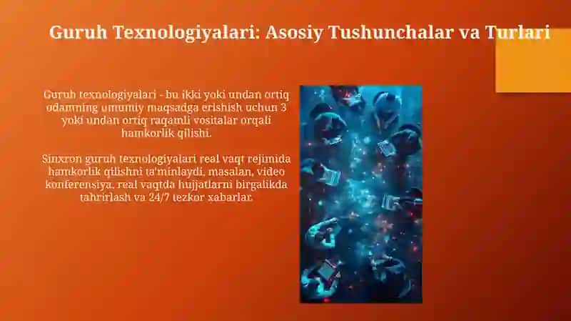 Guruhli texnologiyalar 3