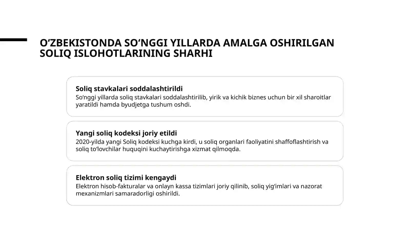 Soliq qonunchiligidagi islohotlar va ularning iqtisodiy tasiri 3