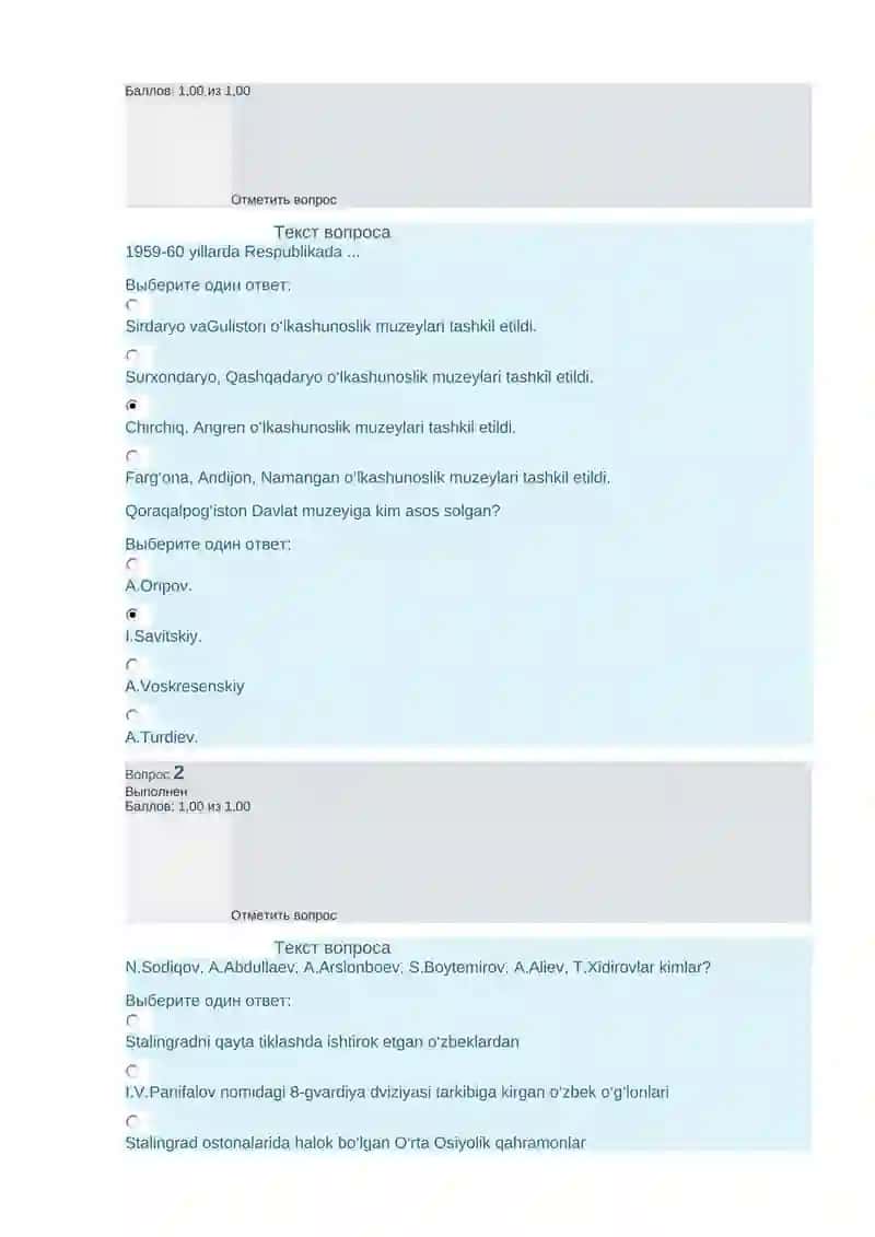 Qoraqalpog‘iston Davlat muzeyiga kim asos solgan? 3