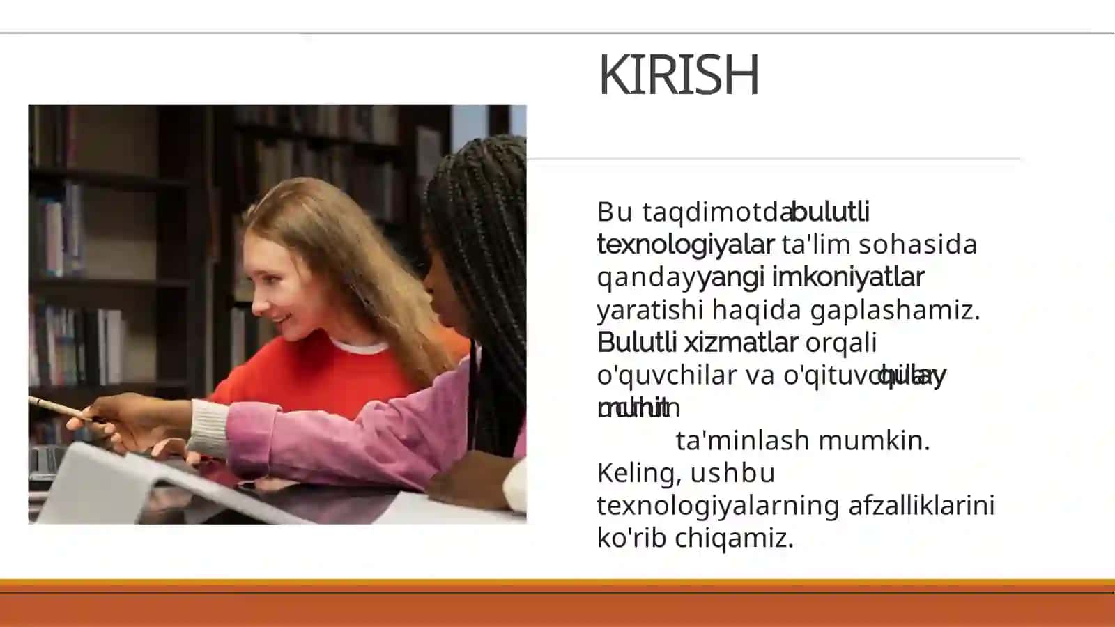Bulutli texnologiyalar va ular bilan ishlash 3