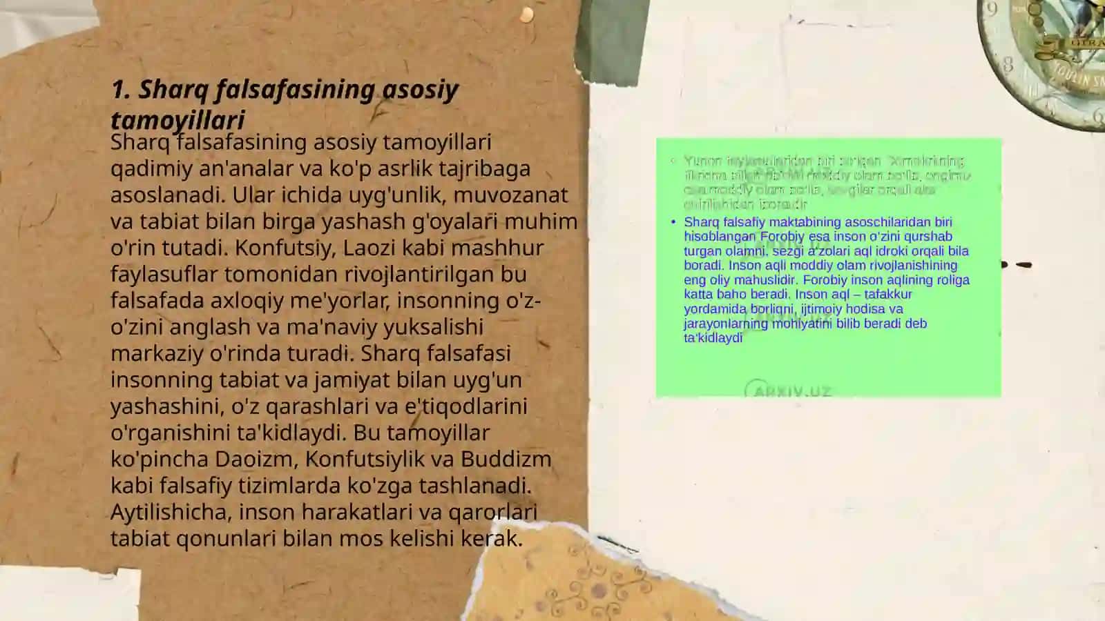 Falsafaning mohiyatiga oid sharq va garb mutaffakirlari tariflarini tasniflash 3