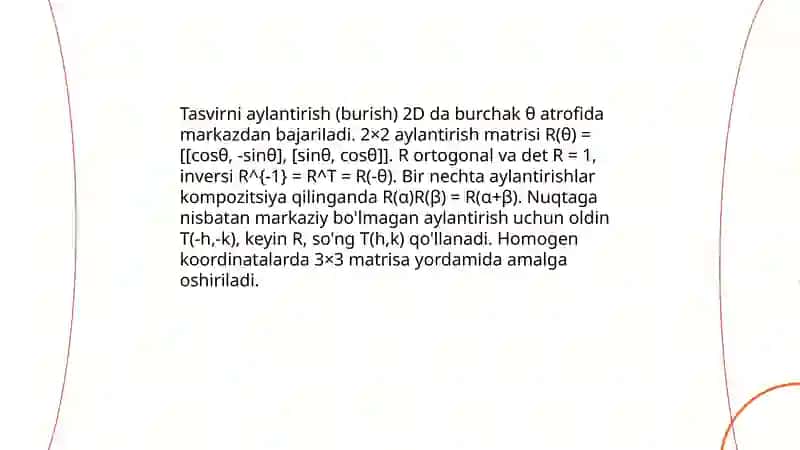 Tasvirlarni aylantirish, teskari o'girish 3