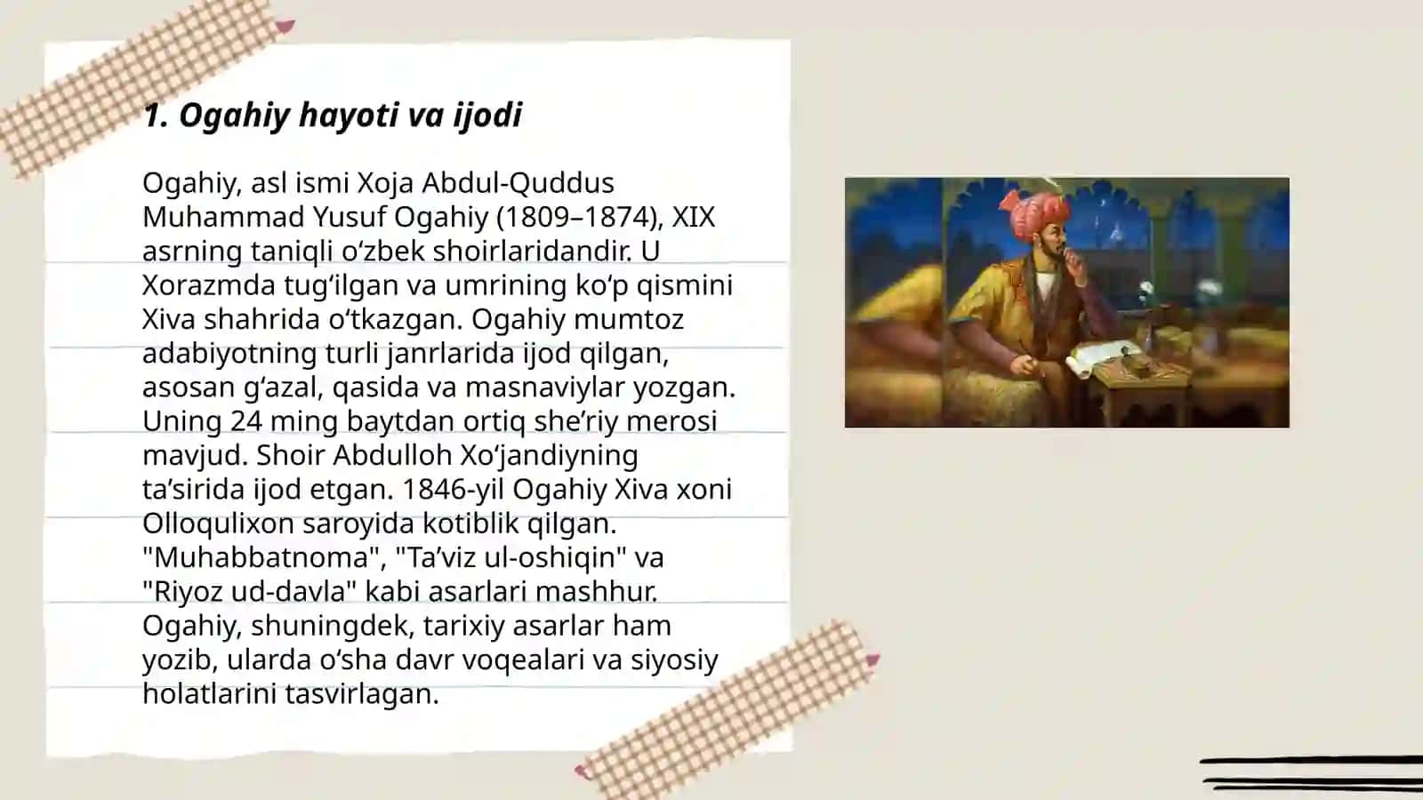 Ogahiy Lirikasi 3
