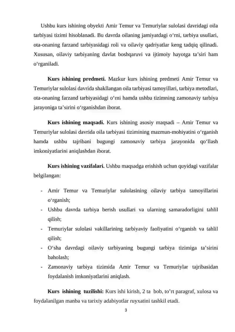 Amir Temur va Temuriylar sulolasi davrida oila tarbiyasi 3