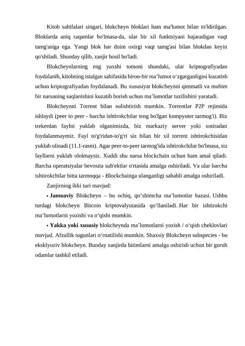 BLOKCHEYN TEXNOLOGIYASI VA UNDAN IQTISODIYOT SOHALARIDA FOYDALANISH IMKONIYATLARI 3