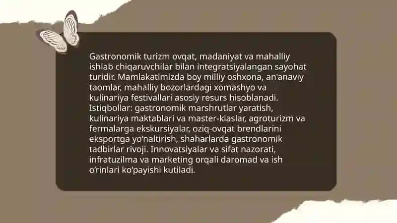 MAMLAKATIMIZDA GASTRONOMIK TURNI LOYIHALASHTIRISH 3
