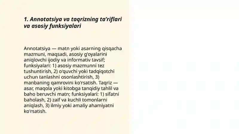 Annotatsiya va taqriz matnlari 3