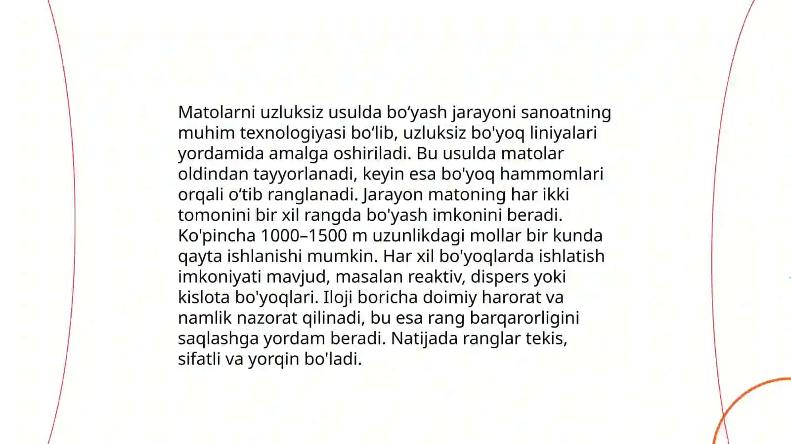Matolarni uzluksiz usulda boʻyash jihozlari 3