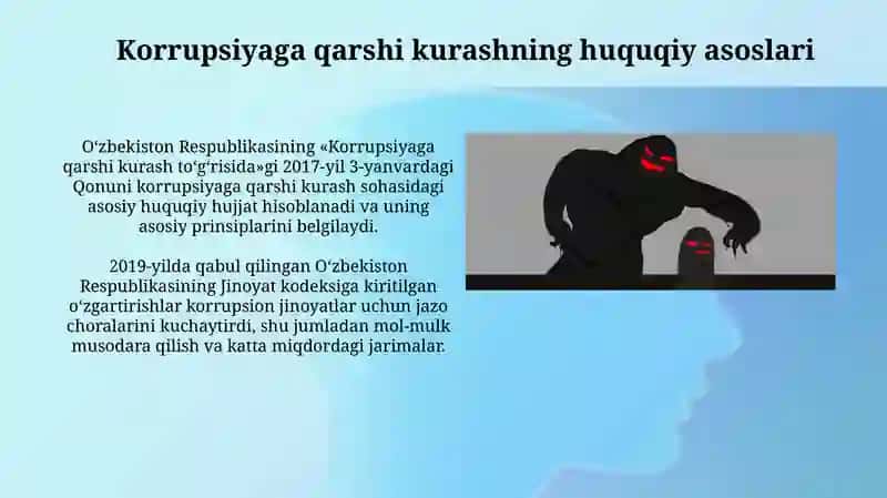 Oʻzbekistonda korrupsiyaga qarshi kurash mexanizmlari 3