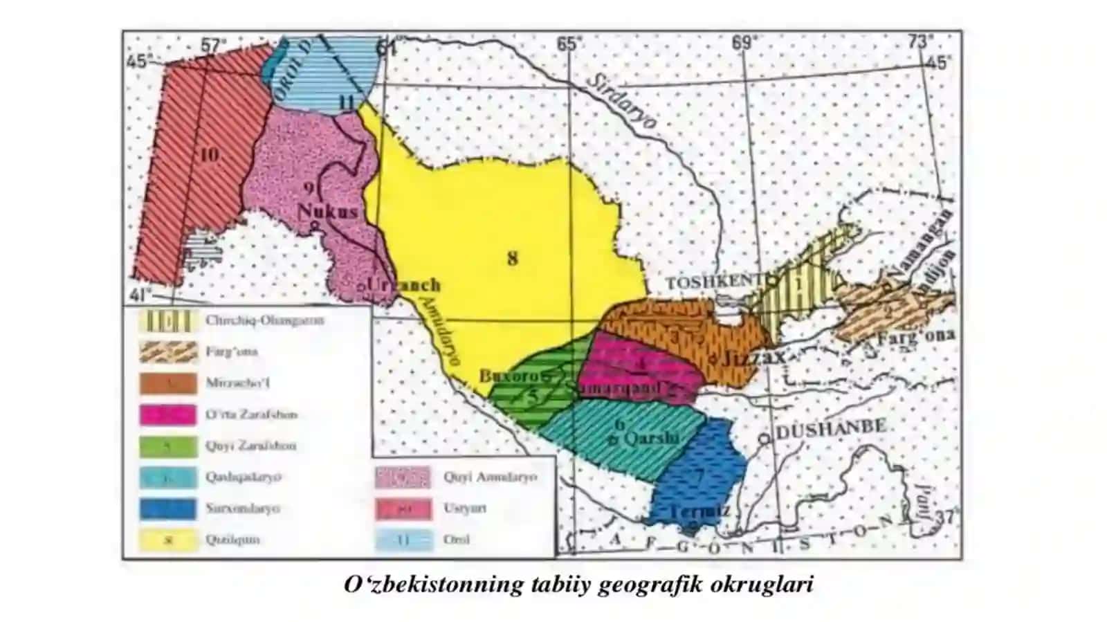 O‘zbekistonning tabiiy geografik rayonlashtirilishi. 3