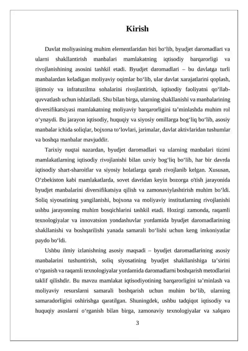 Byudjet Daromadlari va Ularni Shakllantirish Manbalari 3