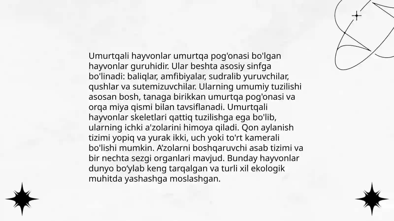 Umurtqali hayvonlarning umumiy tuzilishi 3