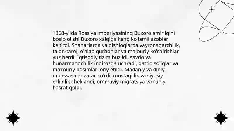 Buxoro xalqining hasratli tarixi 3