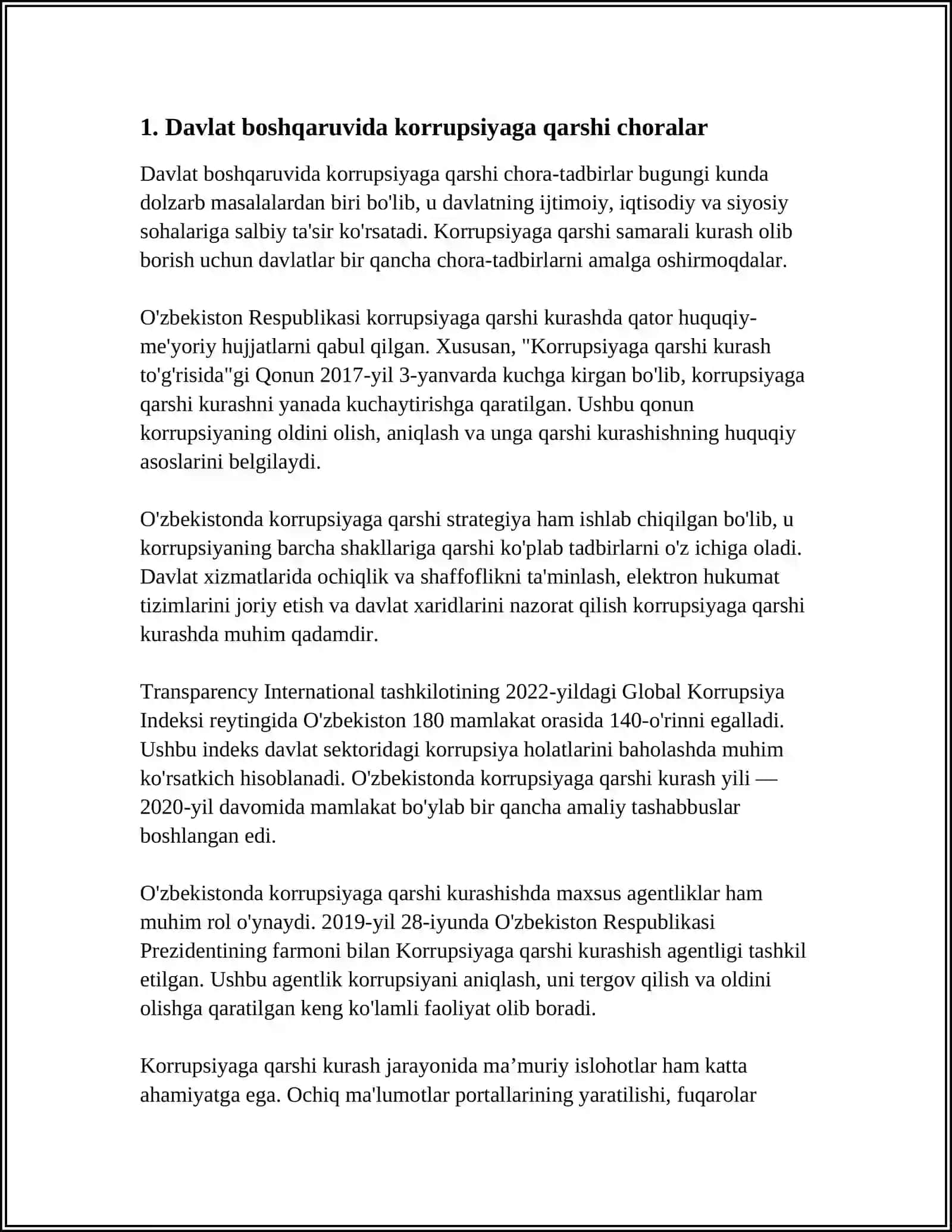 DAVLAT BOSHQARUVIDA YOD G'OYALARGA QARSHI ISLOHOTLAR 3