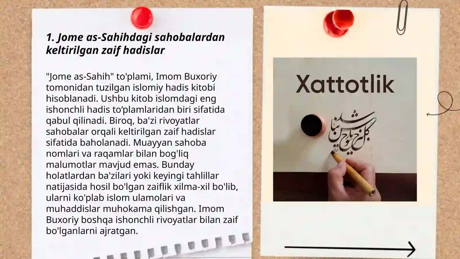 Al jome as- sahih dagi hadislardan namunalar 3