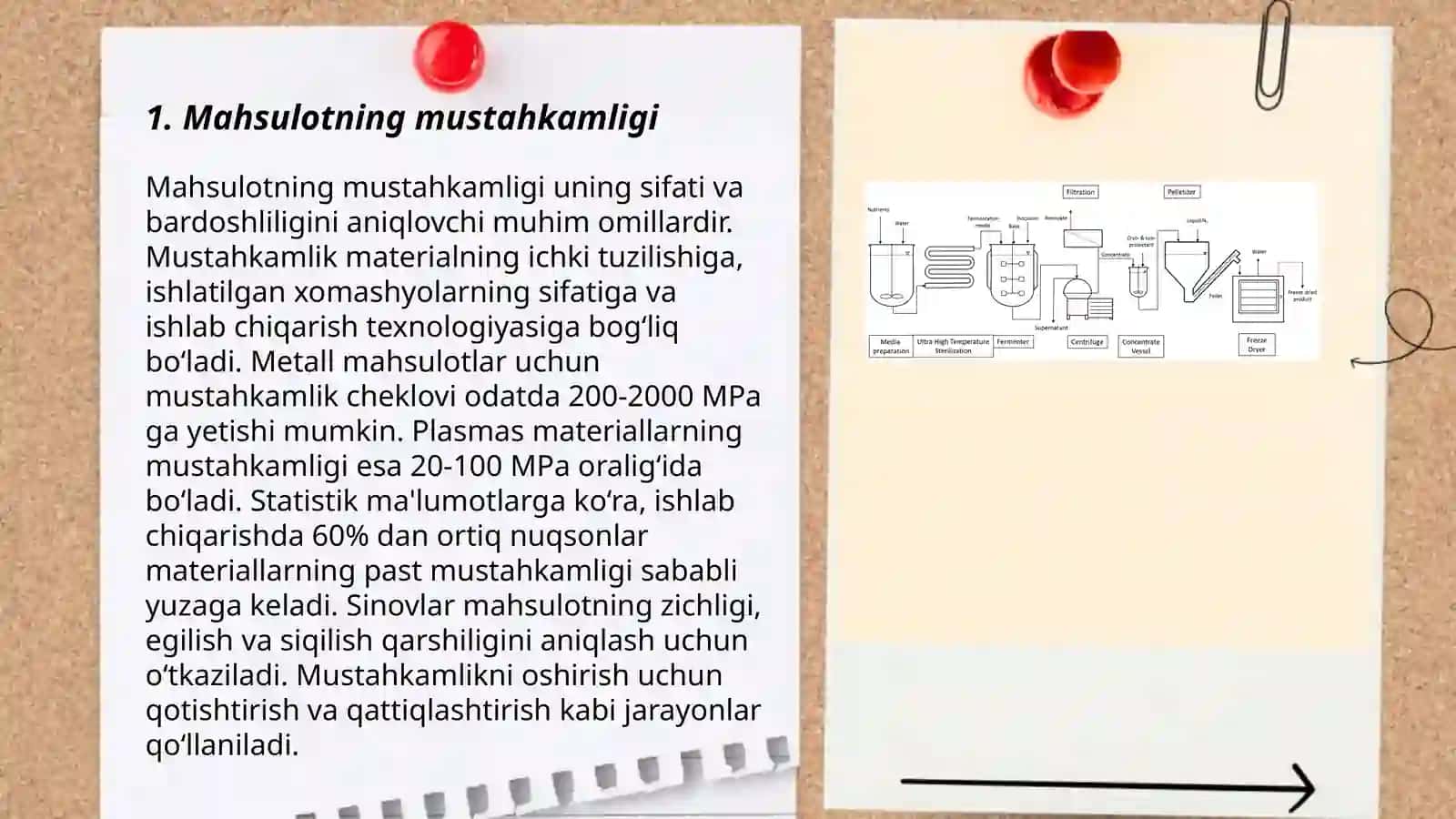 Mahsulotning texnologik kòrsatkichlari 3