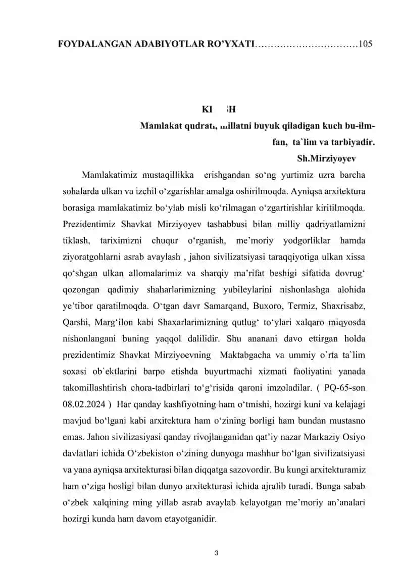 Termiz tumanida joylashgan ,,1500 o’rinli umum ta`lim maktabi binosi” 3