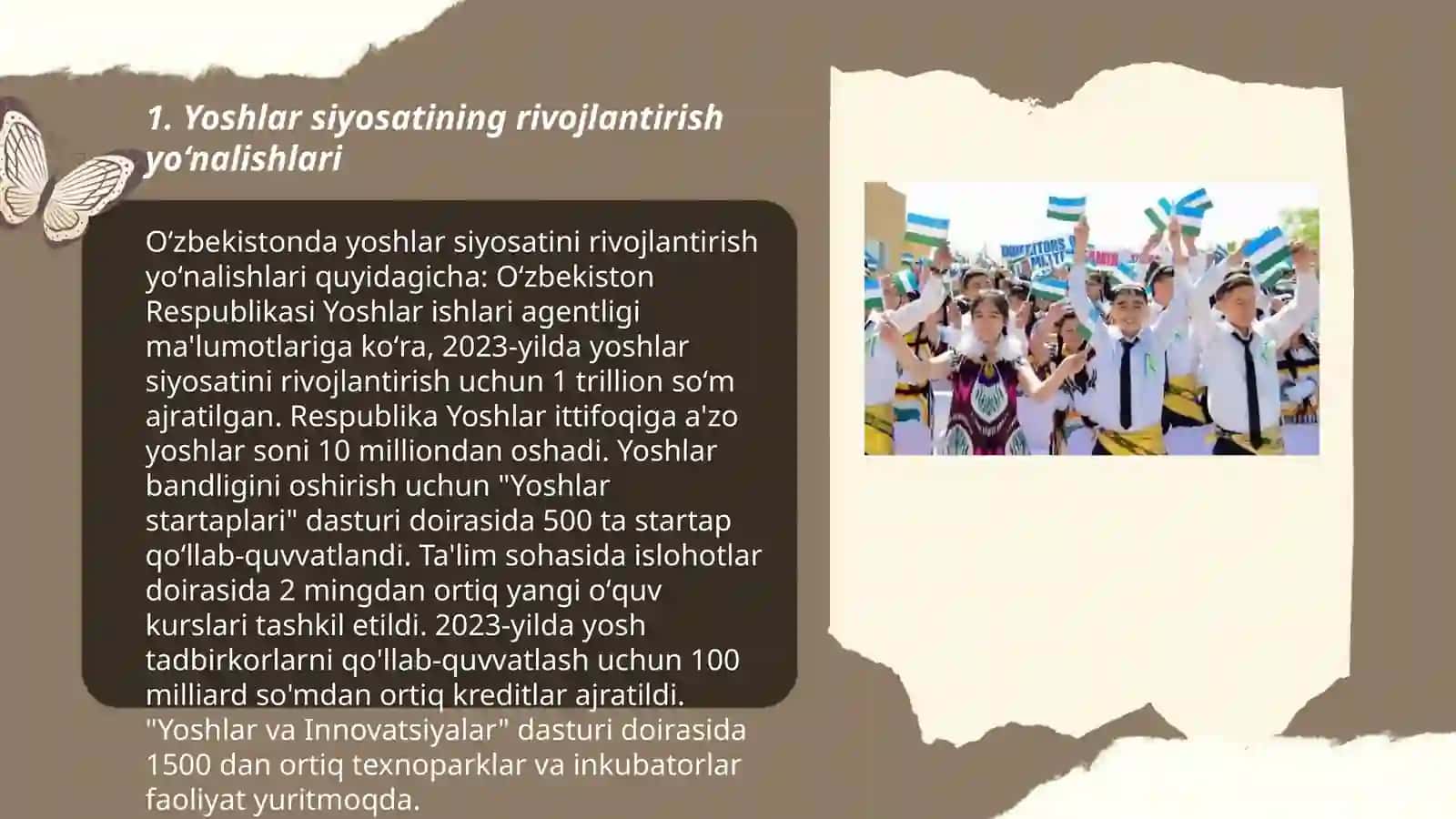 Yoshlar siyosatining rivojlantirish yo‘nalishlari 3