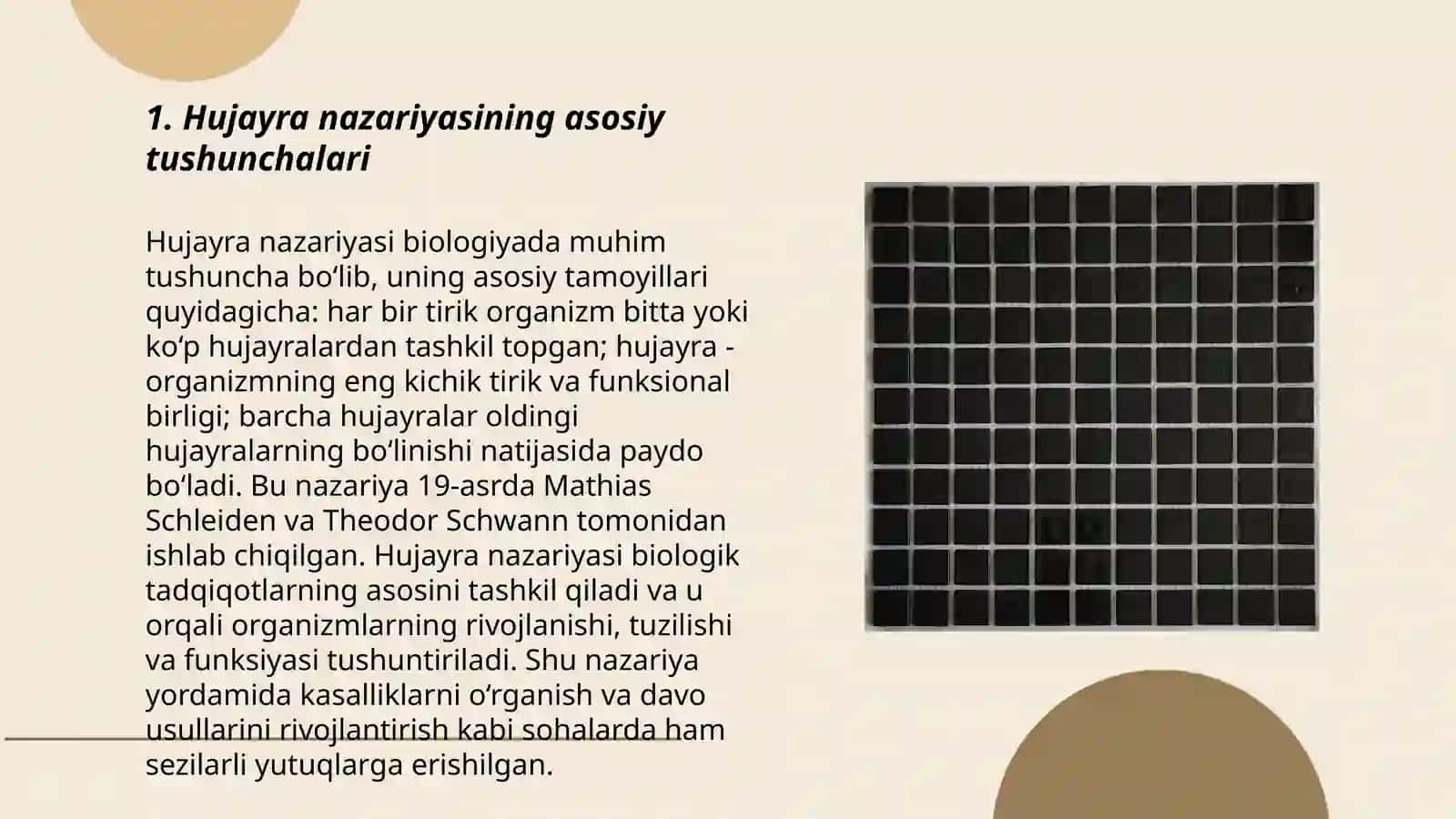 Hujayra nazariyasi: tarixi va hozirgi holati 3