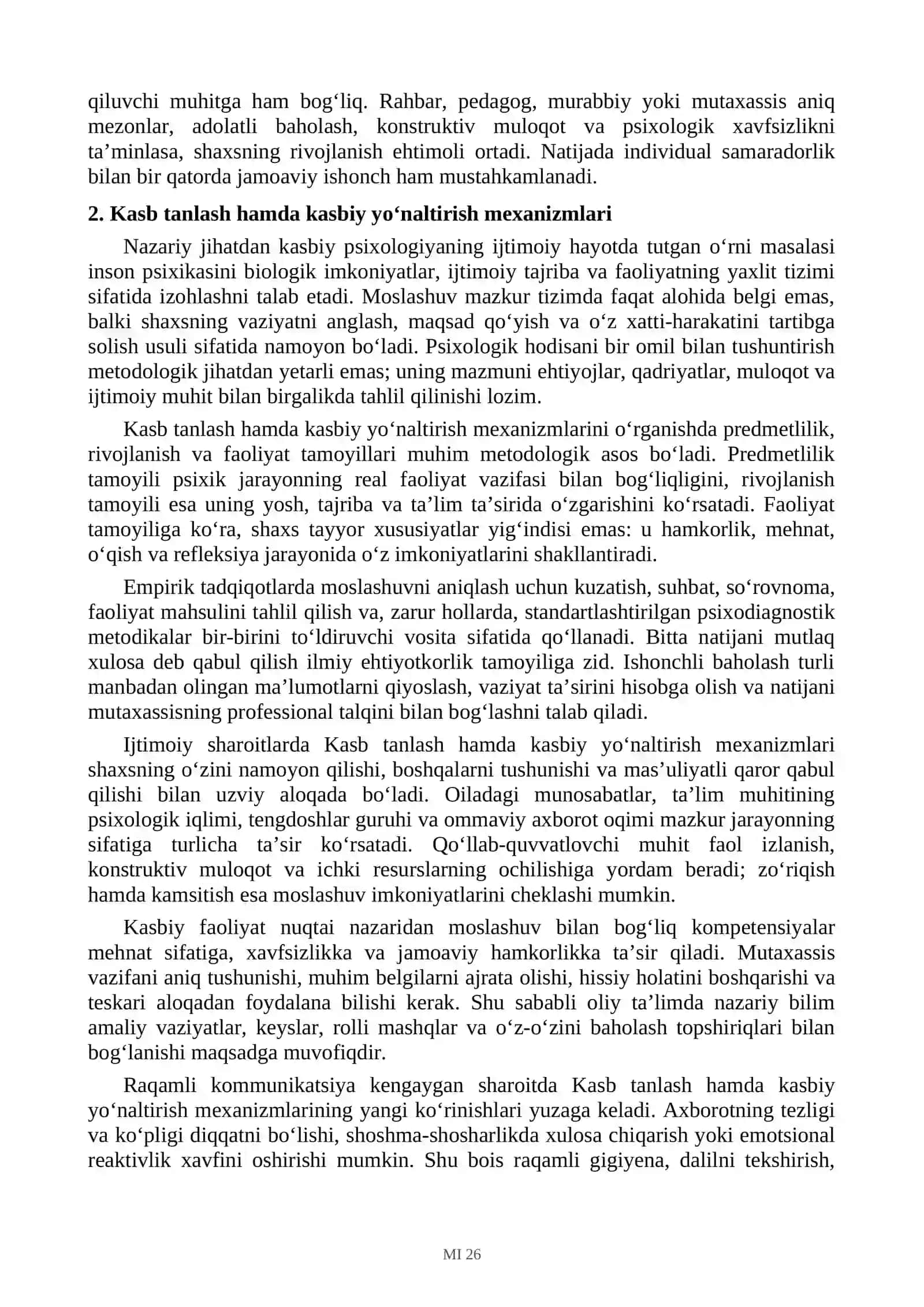 Kasbiy psixologiyaning ijtimoiy hayotda tutgan o‘rni 3