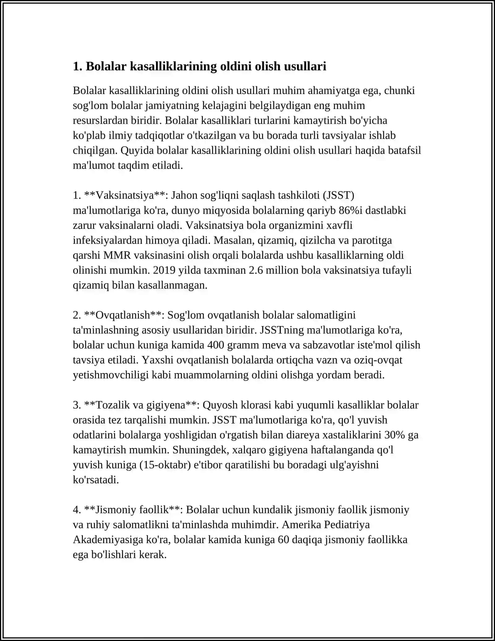 BOLALAR KASALLIKLARI PROPIDIVTIKASI MODULIGA KIRISH, MODULNING MAQSAD VA VAZIFALARI 3