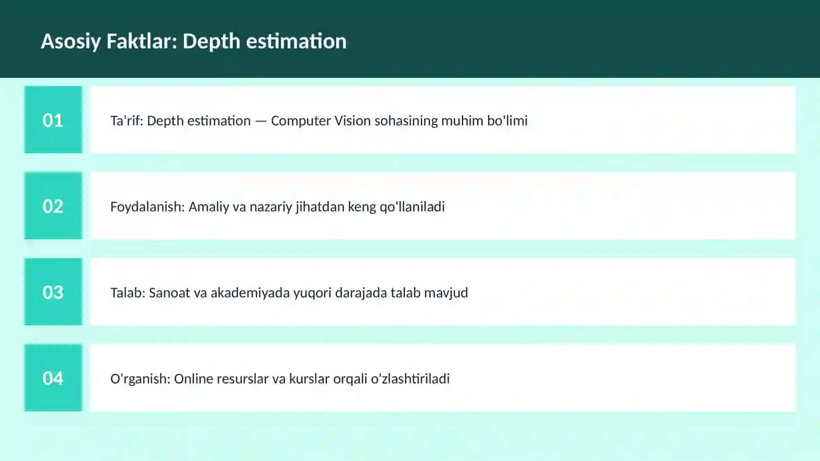 Depth estimation 3