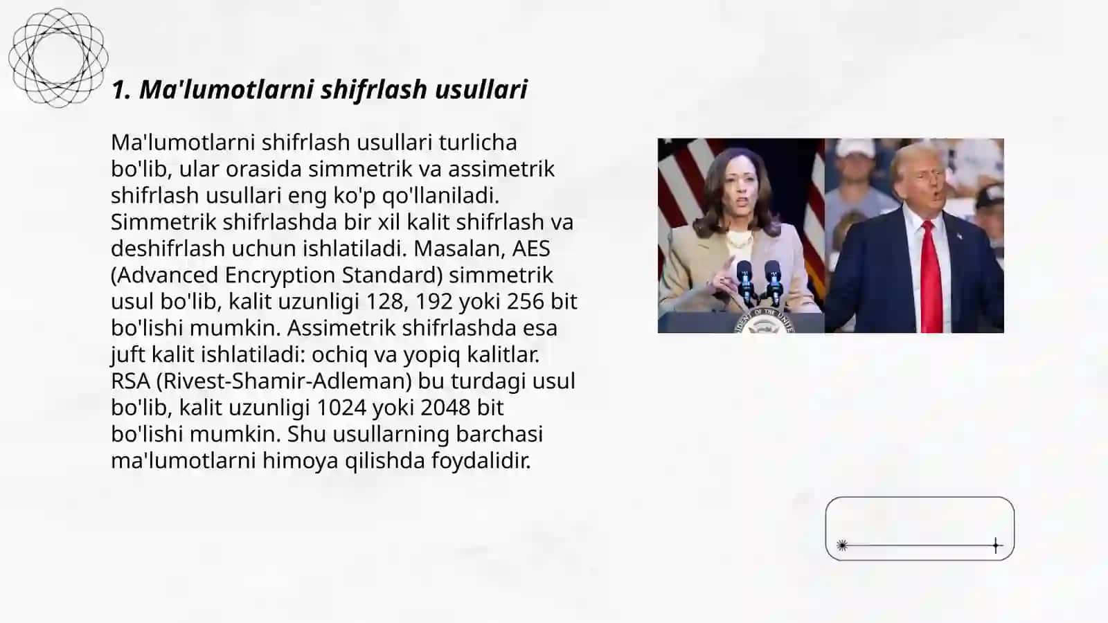 Ma'lumotlarni mustahkamlash yo'llari, usullari, vositalari 3
