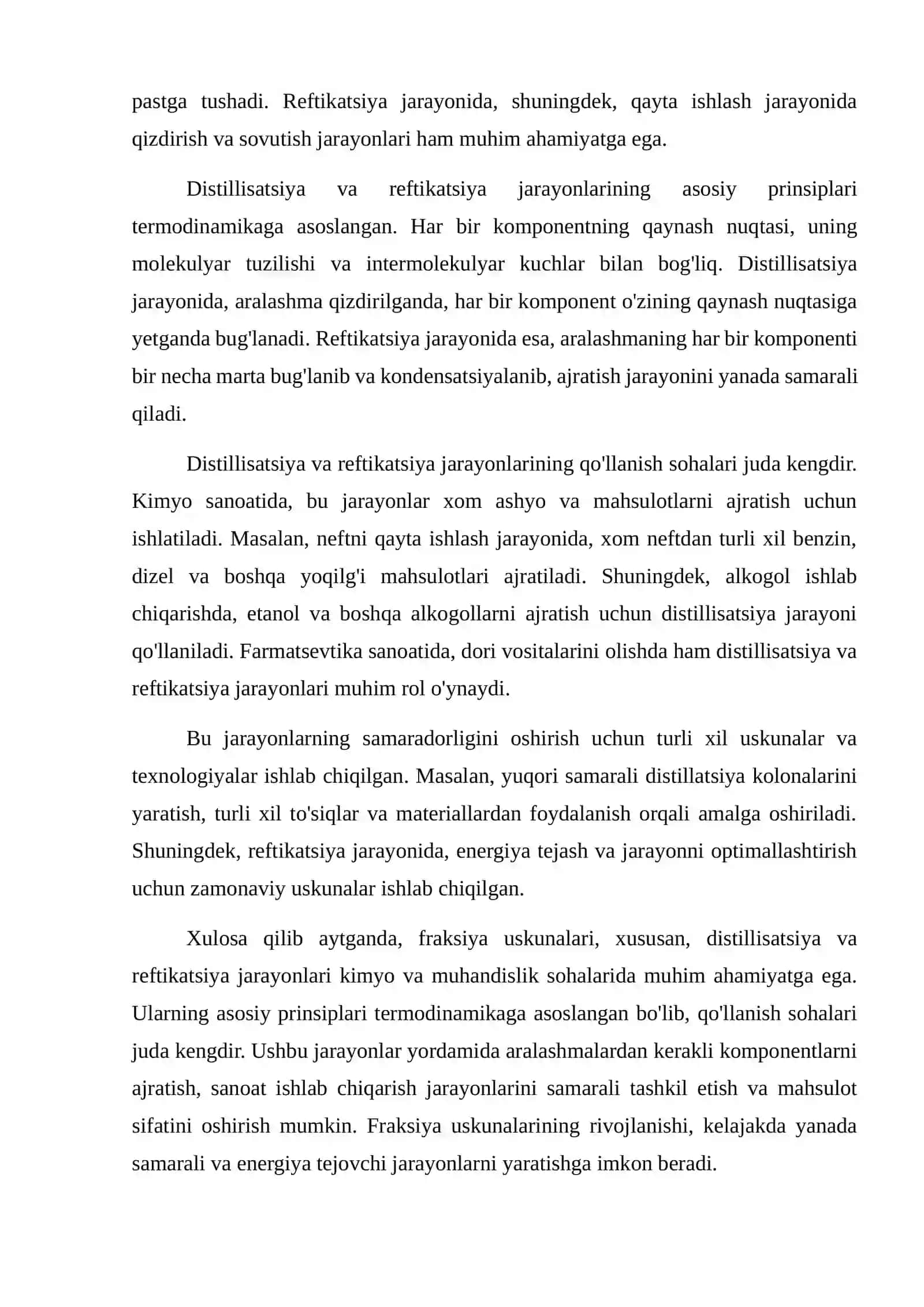 Fraksiya uskunalari  Distillisatsiya va reftikatsiya qurilmalari 3