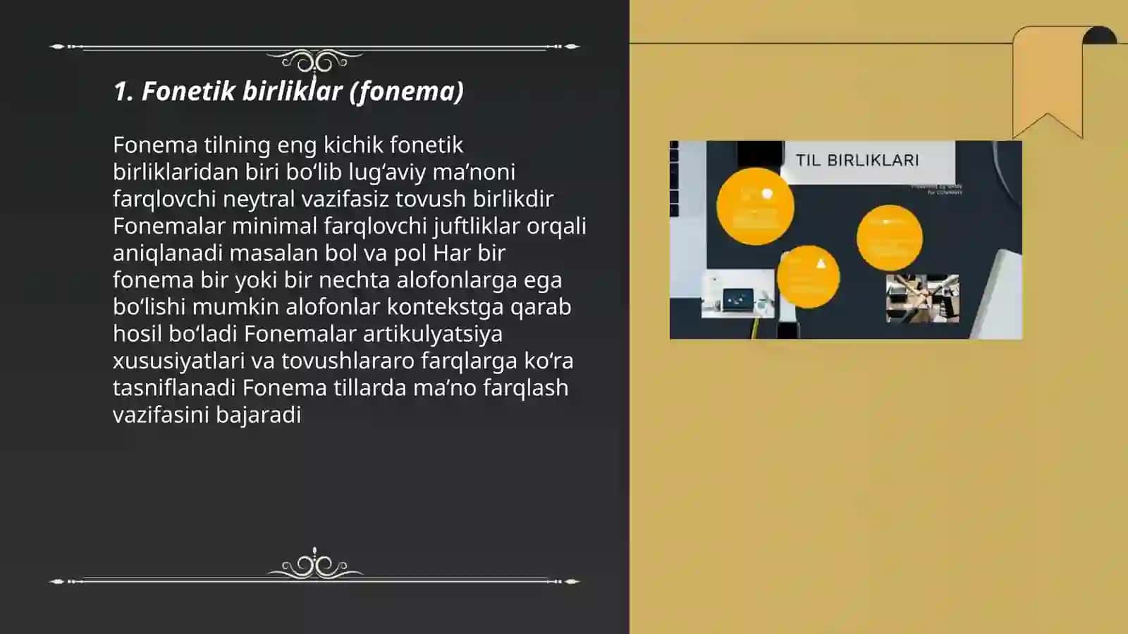 Til va nutq birliklari 3