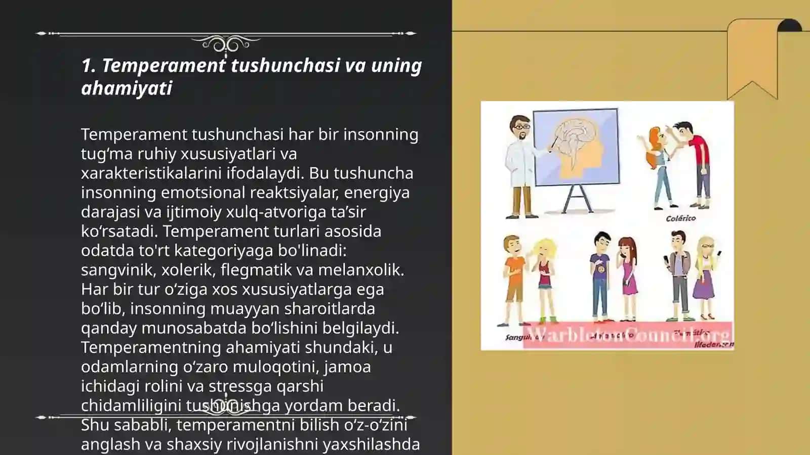 Temperament- shaxs tuzilmasi sifatida 3