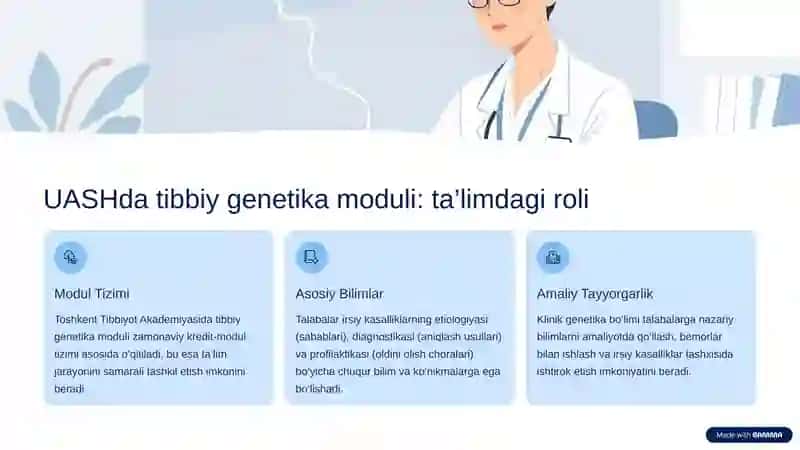 UASH faoliyatida tibbiy genetika modulini o'rni va ahamiyati 3
