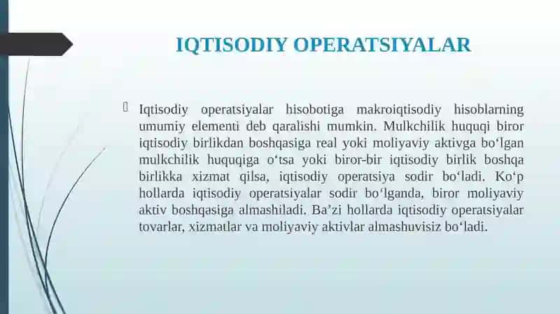 Iqtisodiy Operatsiyalar 3