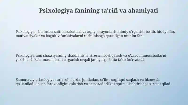 Psixologiya fanining maqsadvavazifalari 3