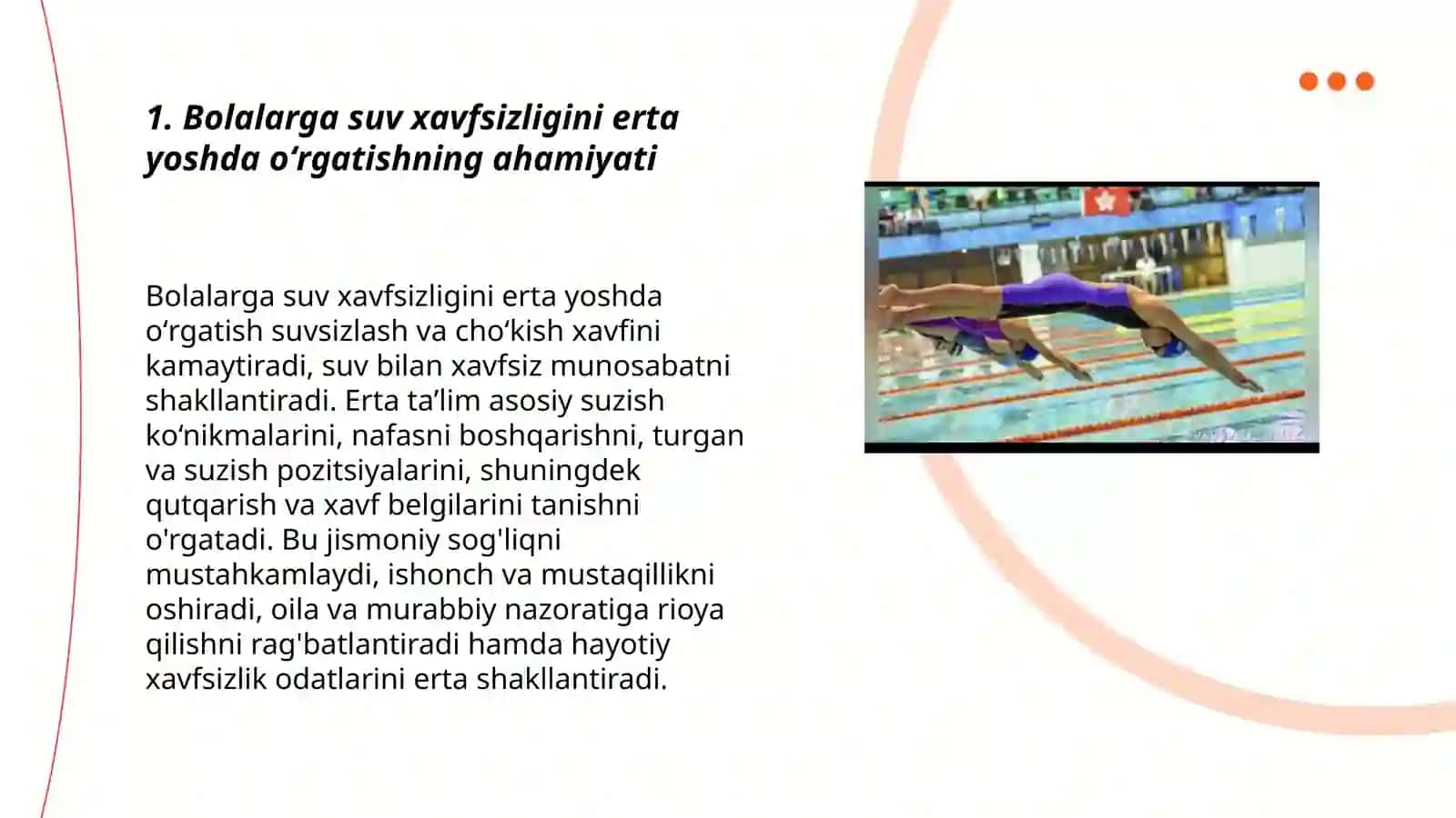 Bolalarni suv sportiga tayyorlashda xavfsizlik qoidalarni oʻrgatishning ahamiyati 3