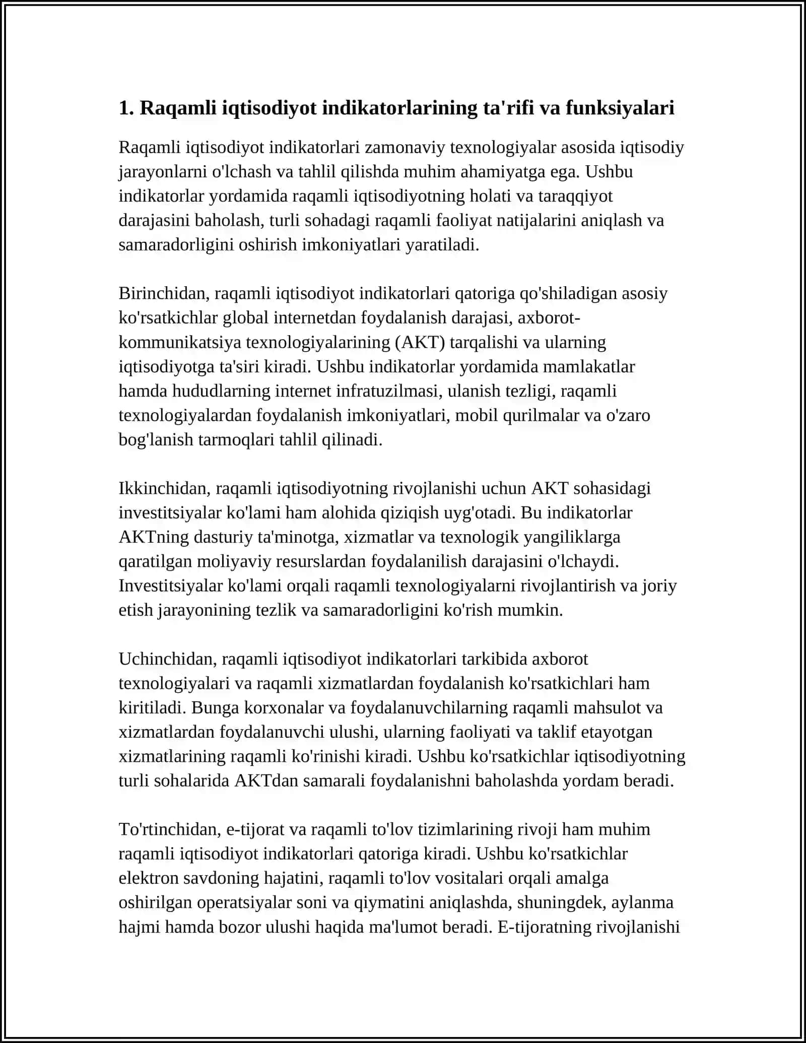 RAQAMLI IQTISODIYOT INDEKATORLARI ULARNING XUSUSIYATLARI 3