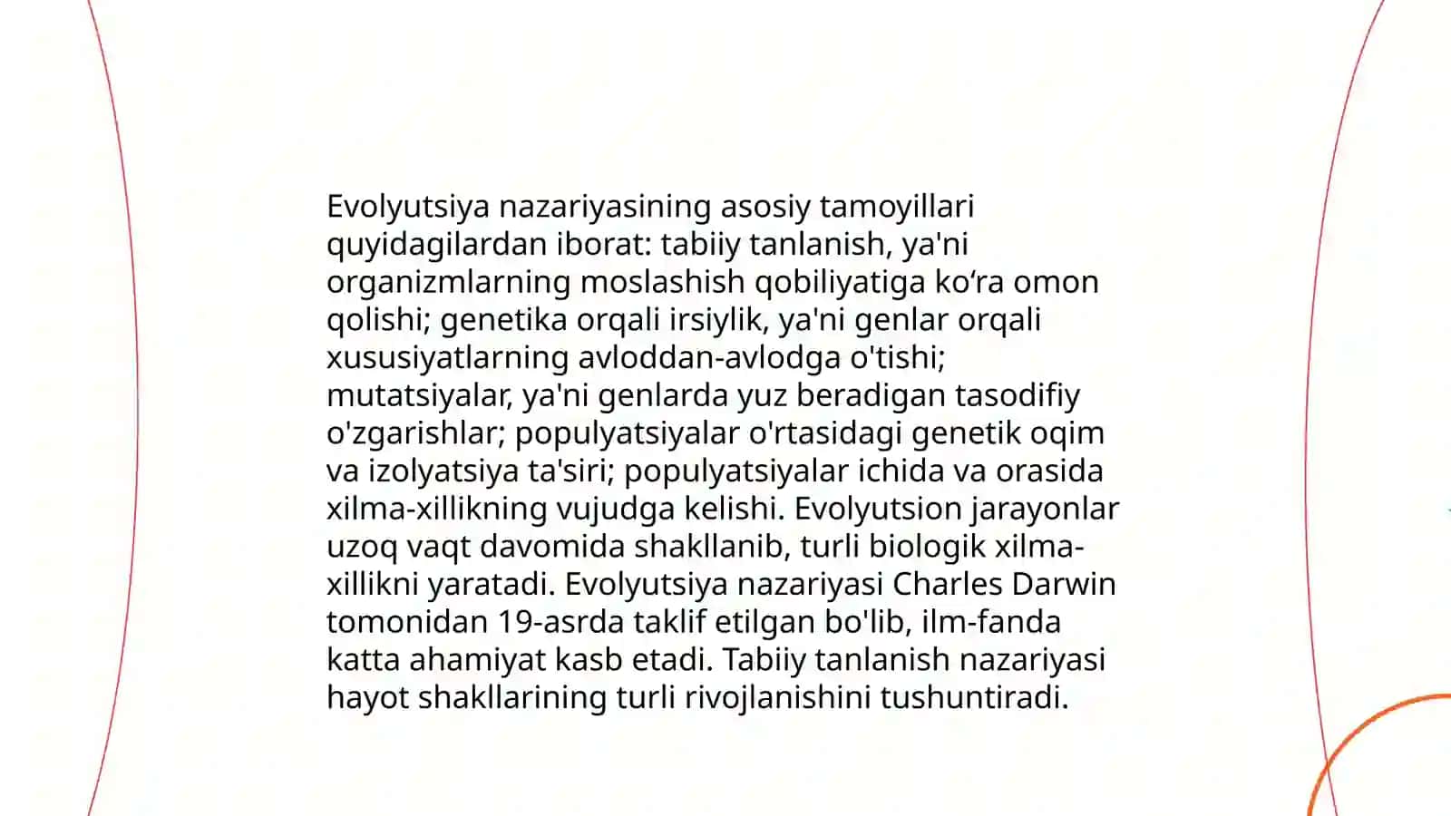Evolyutsion ta’limot va jamiyat. Evolyutsiya nazariyasining muammoli masalalari 3