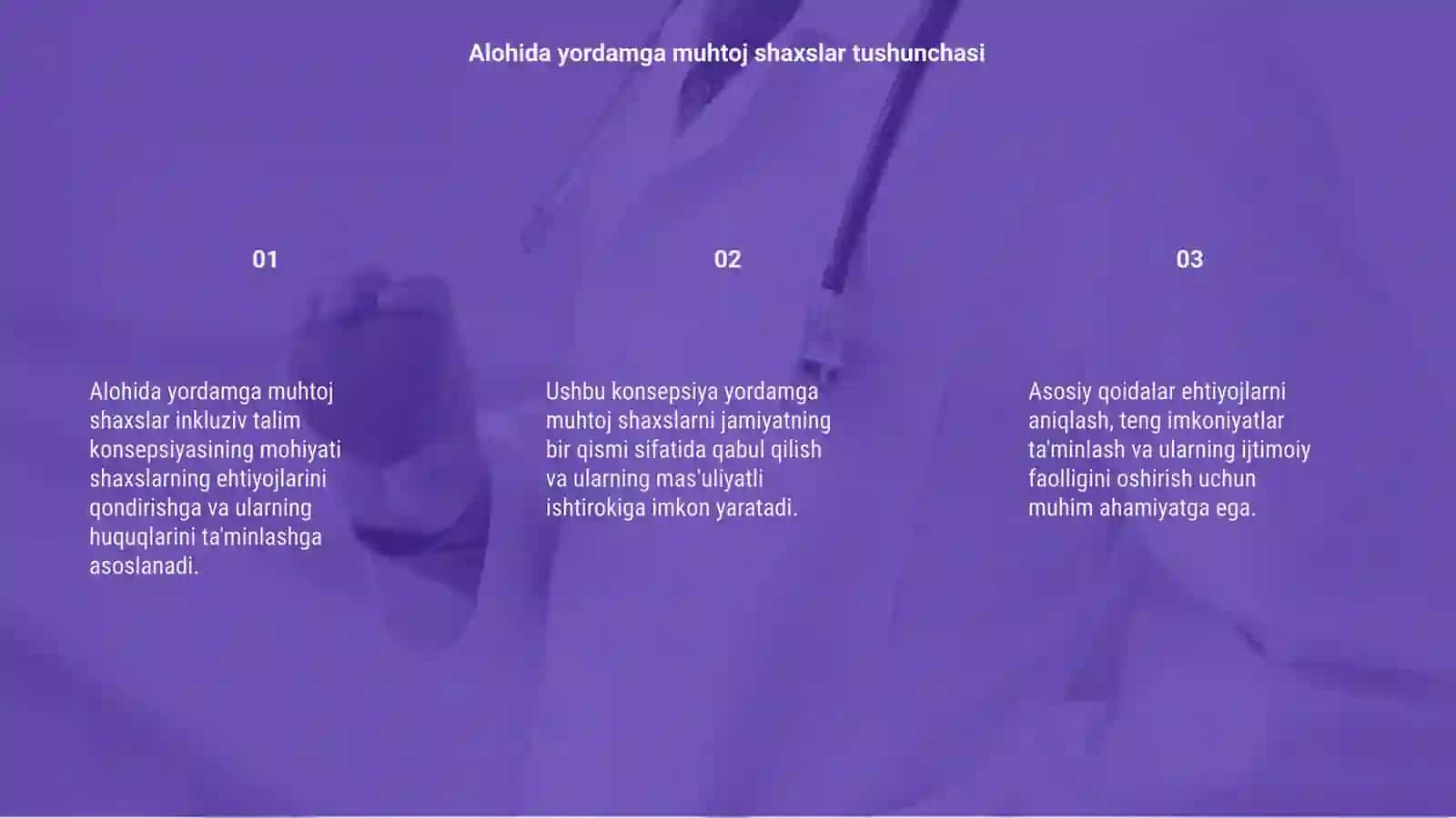 Alohida yordamga muhtoj shaxslar inkluziv talim konsepsiyasining mohiyati va asosiy qoidalari 3