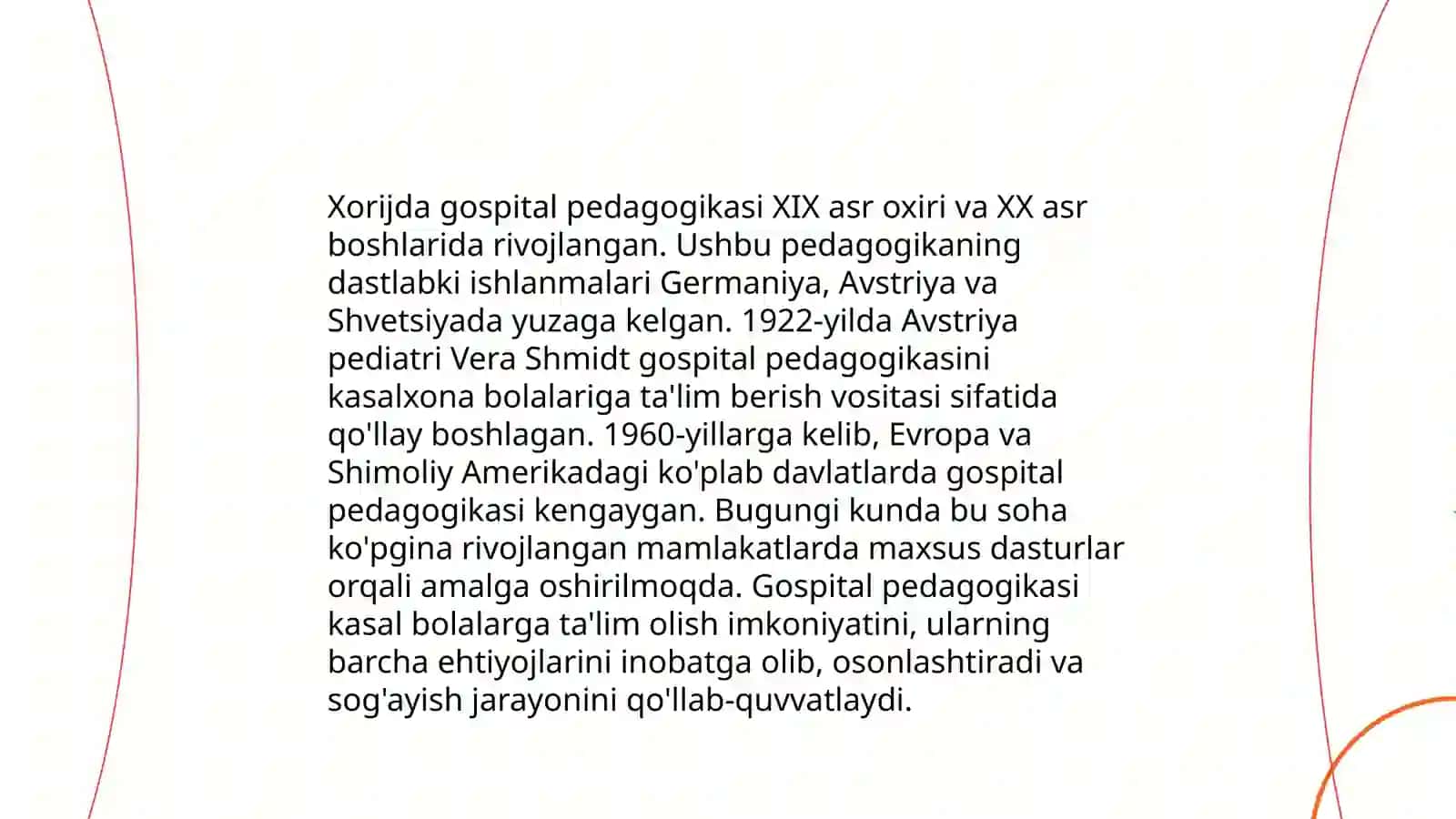 Xorijda gospital pedagogikasining rivojlanish tarixi 3