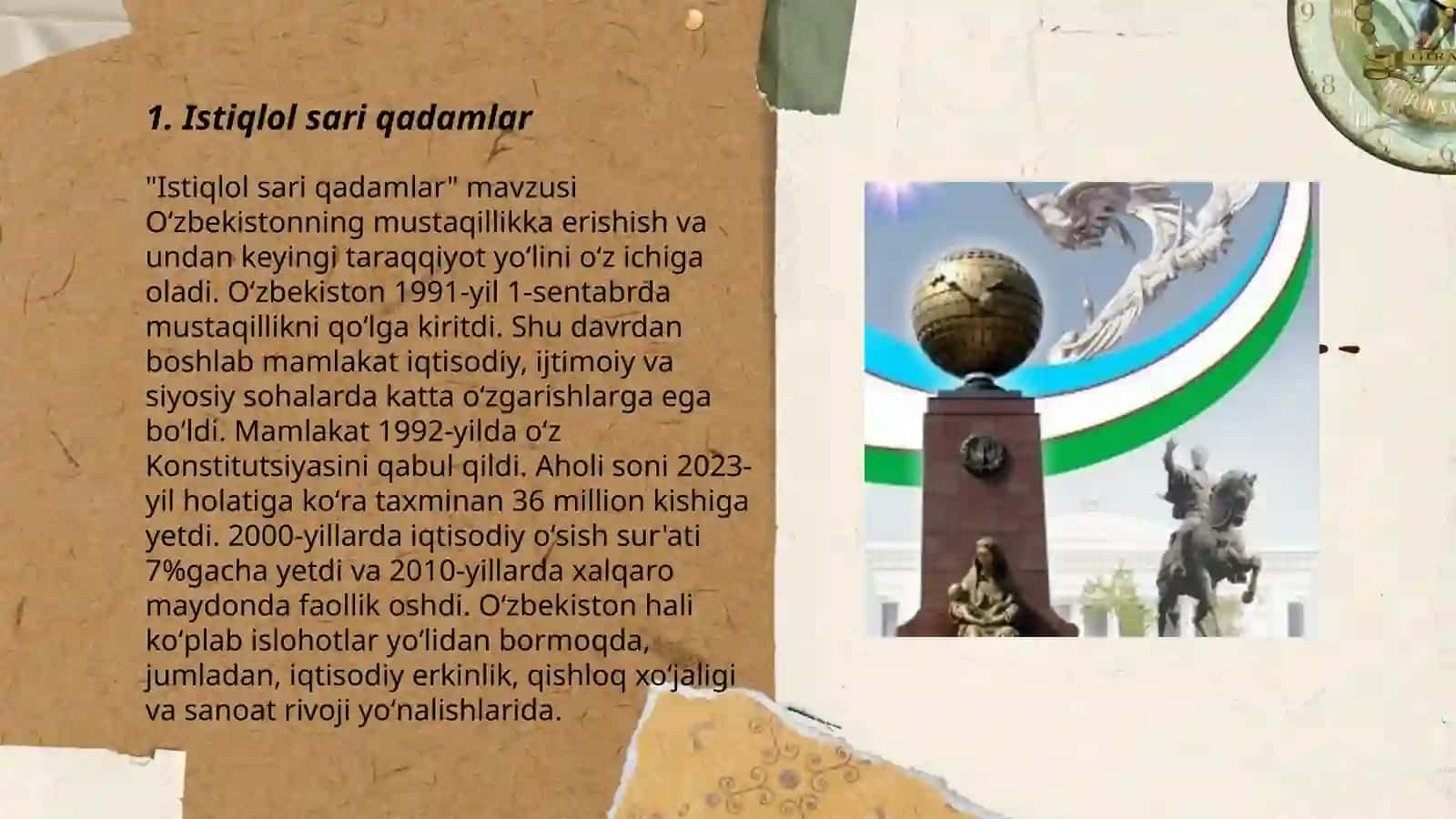 Istiqlol sari qadamlar 3