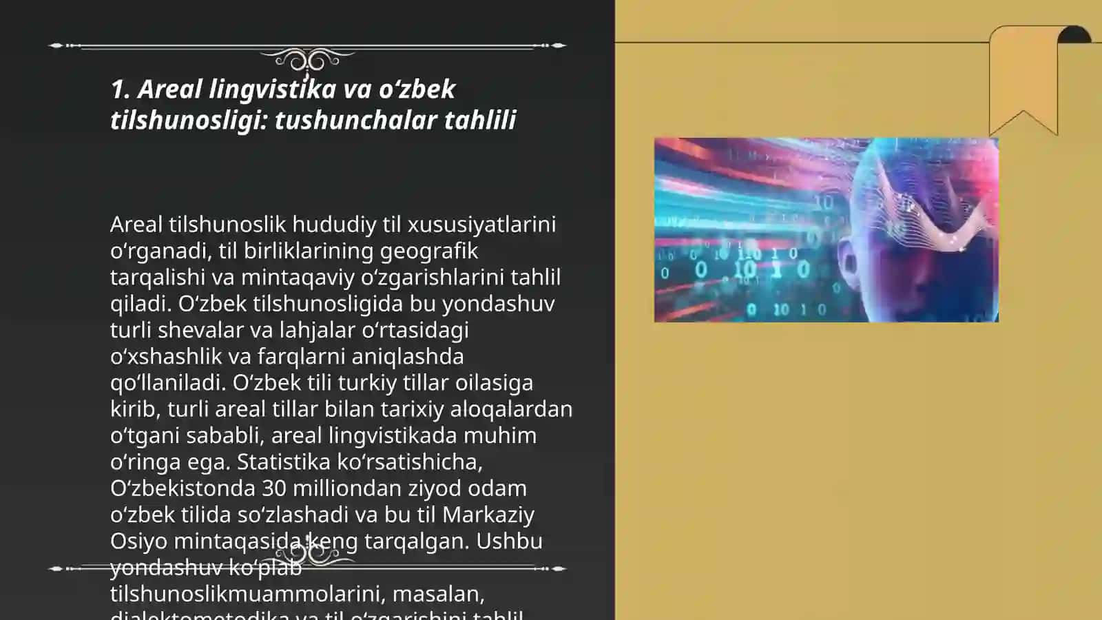 Areal lingvistika va oʻzbek tilshunosligi: tushunchalar tahlili 3