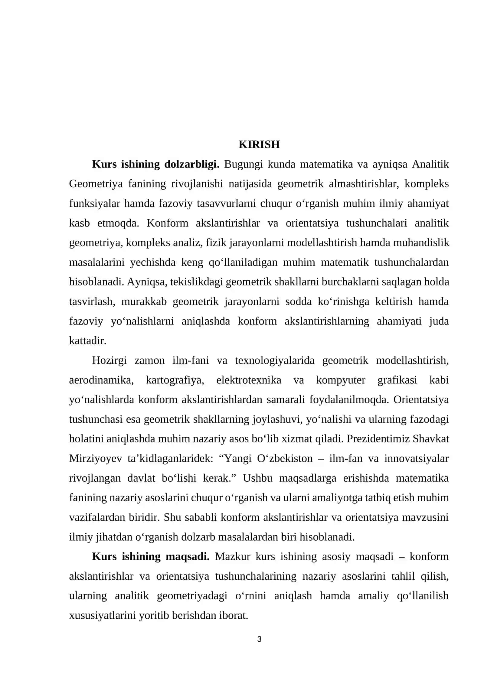 Konform akslantirishlar va orientatsiya 3