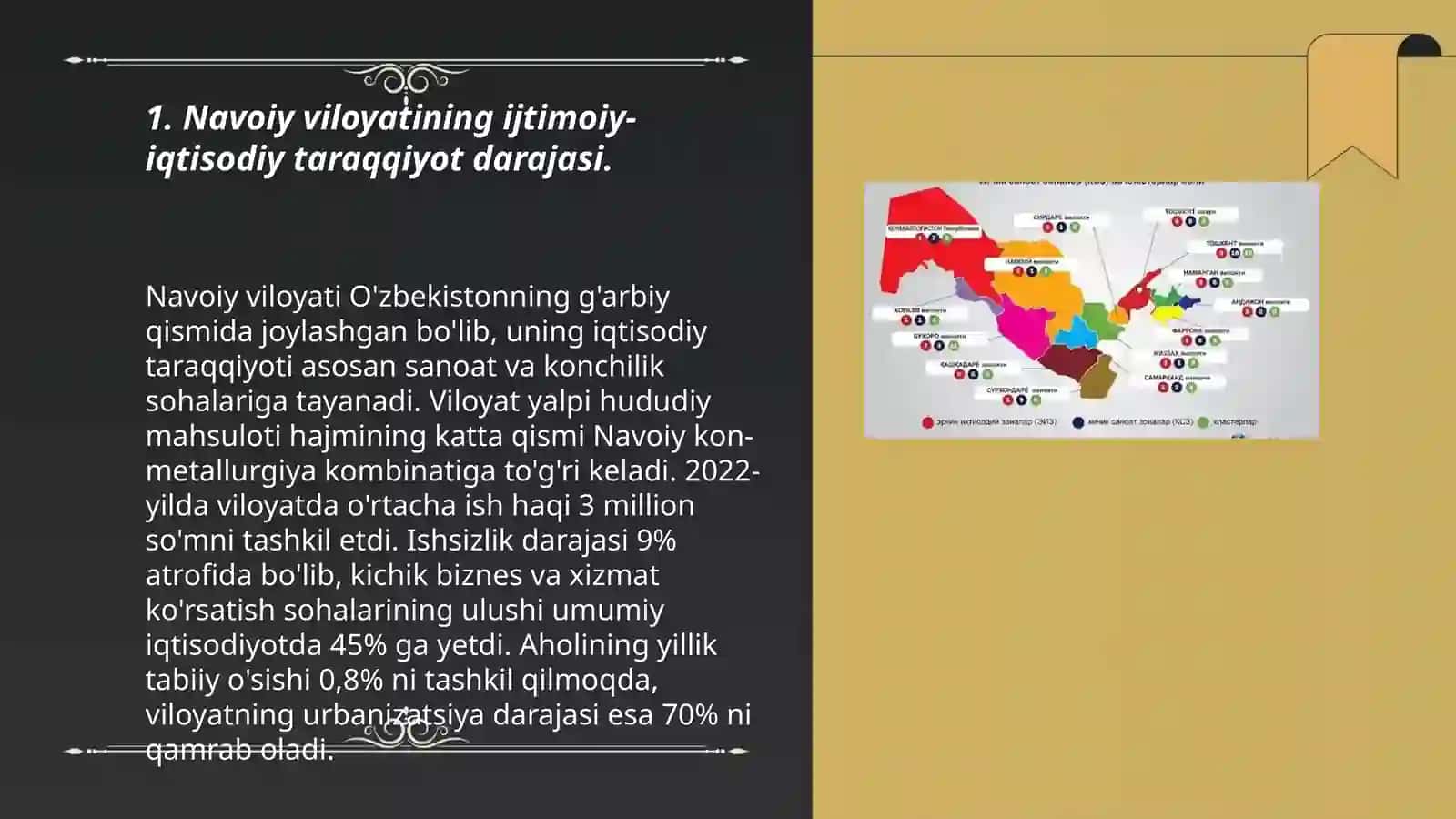 Hududning ijtimoiy-iqtisodiy rivojlanish xususiyatlari (Navoiy viloyati misolida) 3