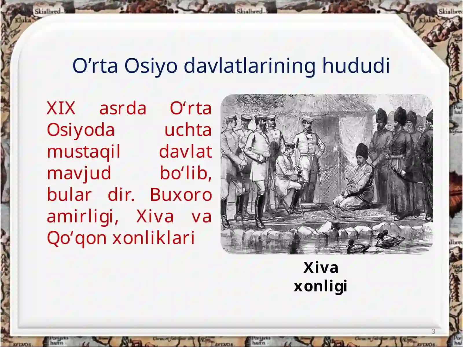 O’rta Osiyoxonliklari Tarixi 3