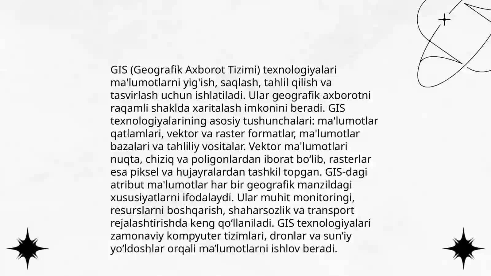 Geosistemalarni tavsiflashda GIS usullarini qo’llash 3