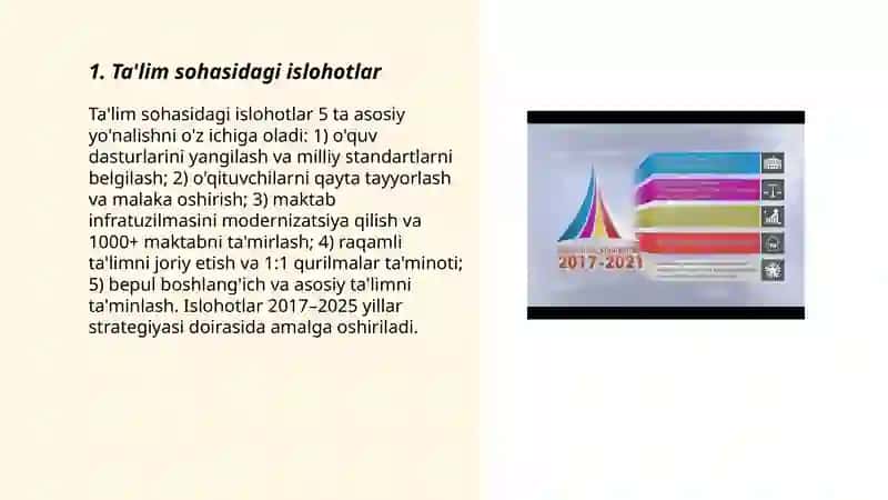 O'zbekiston Respublikasida ijtimoiy sohadagi islohotlar 3