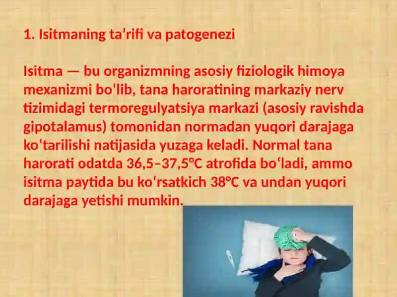 Isitma: Patogenez, Etiologiya va Diferensial Diagnostika 3