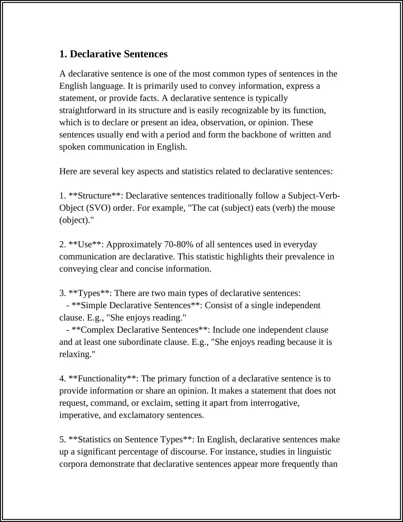 TYPES OF SENTENCES 3